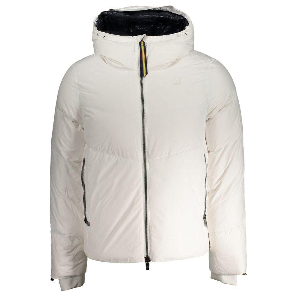 K-WAY White Polyester Jacket K-WAY