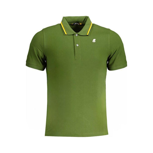 K-WAY Green Cotton Polo Shirt K-WAY