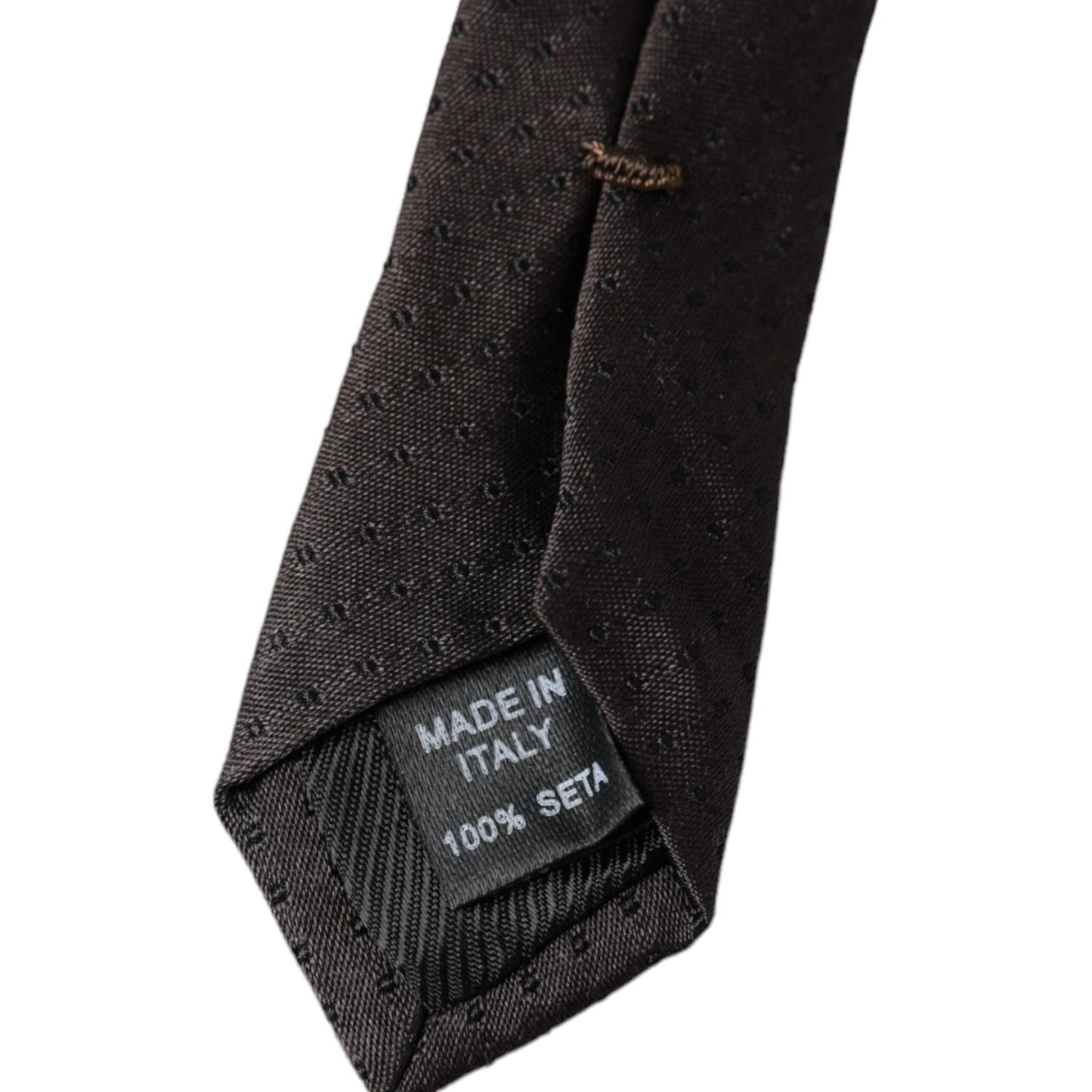 Dolce & Gabbana Black Patterned Silk Adjustable Men Tie Dolce & Gabbana