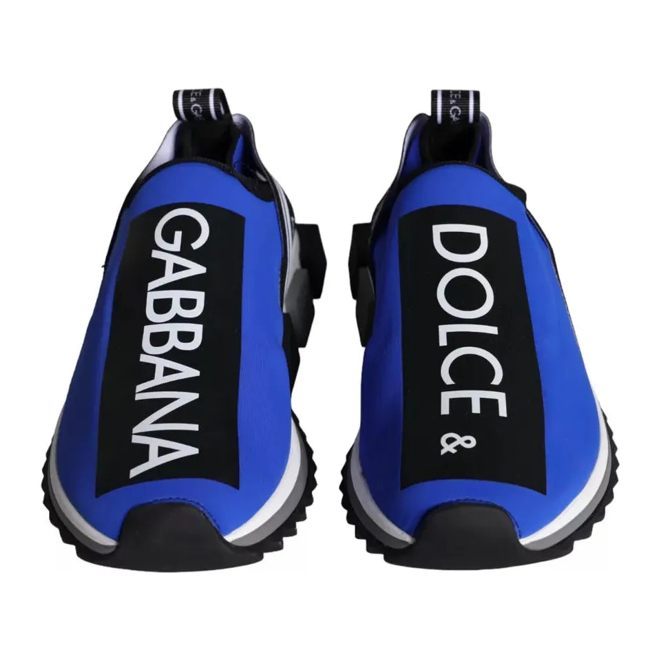 Dolce & Gabbana Blue Logo Low Top Sorrento Sneakers Shoes Dolce & Gabbana