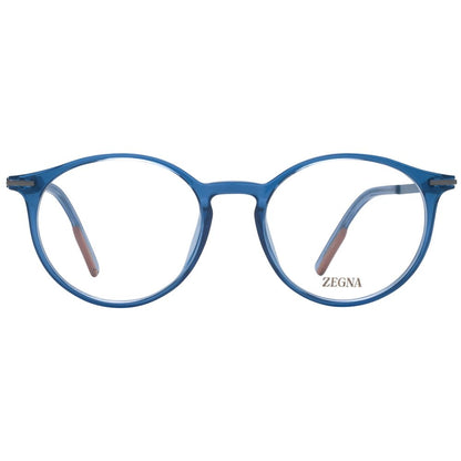 Ermenegildo Zegna Blue Plastic & Titanium Glasses (Frames)