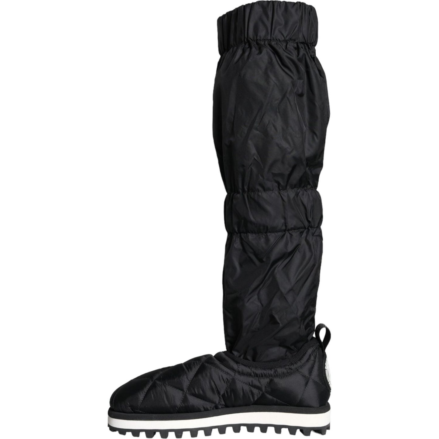 Dolce & Gabbana Black Quilted High Top Boots Sneakers Shoes Dolce & Gabbana