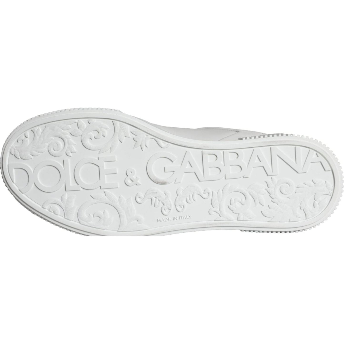 Dolce & Gabbana White Miami Leather Low Top Sneakers Shoes Dolce & Gabbana