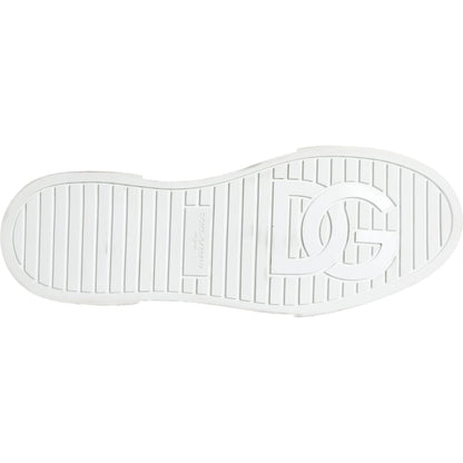 Dolce & Gabbana Multicolor Patchwork High Top Sneaker Shoes