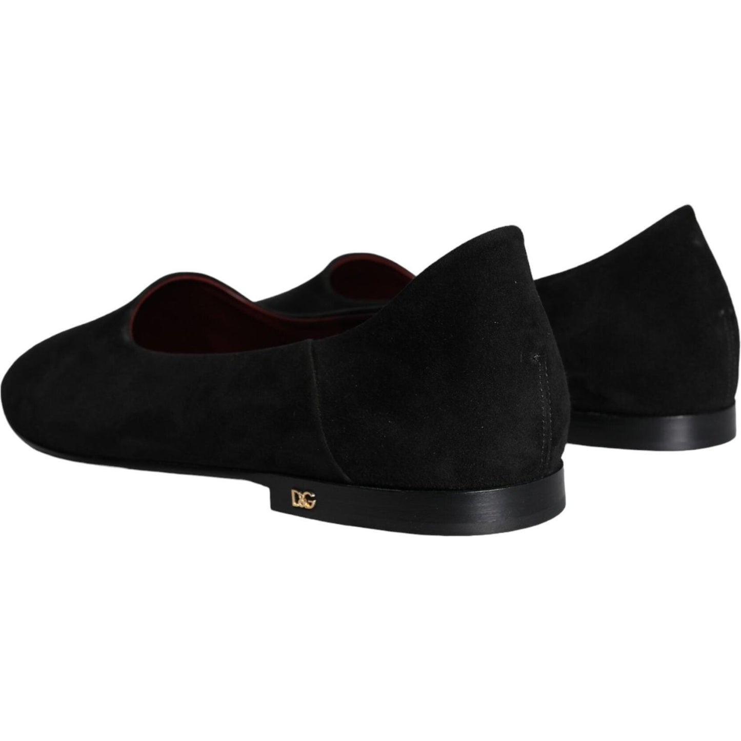 Dolce & Gabbana Black Suede Loafers Formal Slip On Shoes Dolce & Gabbana