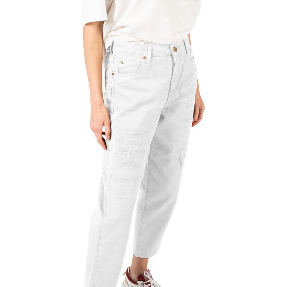 PINKO White Cotton Jeans & Pant PINKO