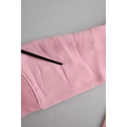 Philippe Model Pink Cotton Logo Print Long Sleeves Pullover Sweater 1728,67345645728,Clothing,Material: 100% Cotton,Philippe Model,Pink,Preowned / Defect,Sweaters - Clothing,Sweaters - Women - Clothing,Sweatshirts - Sweaters - Clothing,Women,Women - Cloth