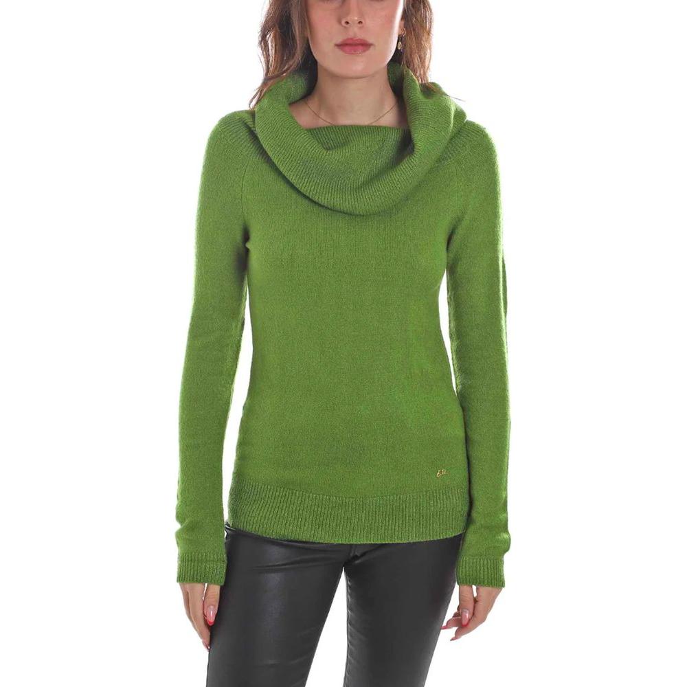 Yes Zee Green Viscose Sweater Yes Zee