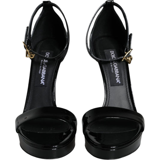 Dolce & Gabbana Black KEIRA Heels Ankle Strap Sandals Shoes Dolce & Gabbana