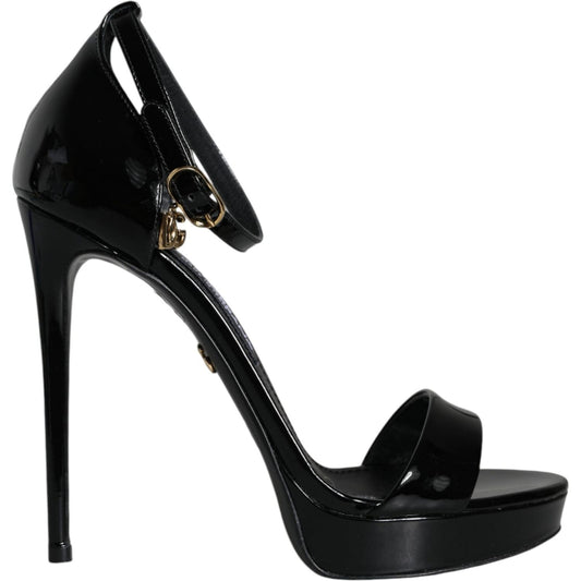 Dolce & Gabbana Black KEIRA Heels Ankle Strap Sandals Shoes Dolce & Gabbana