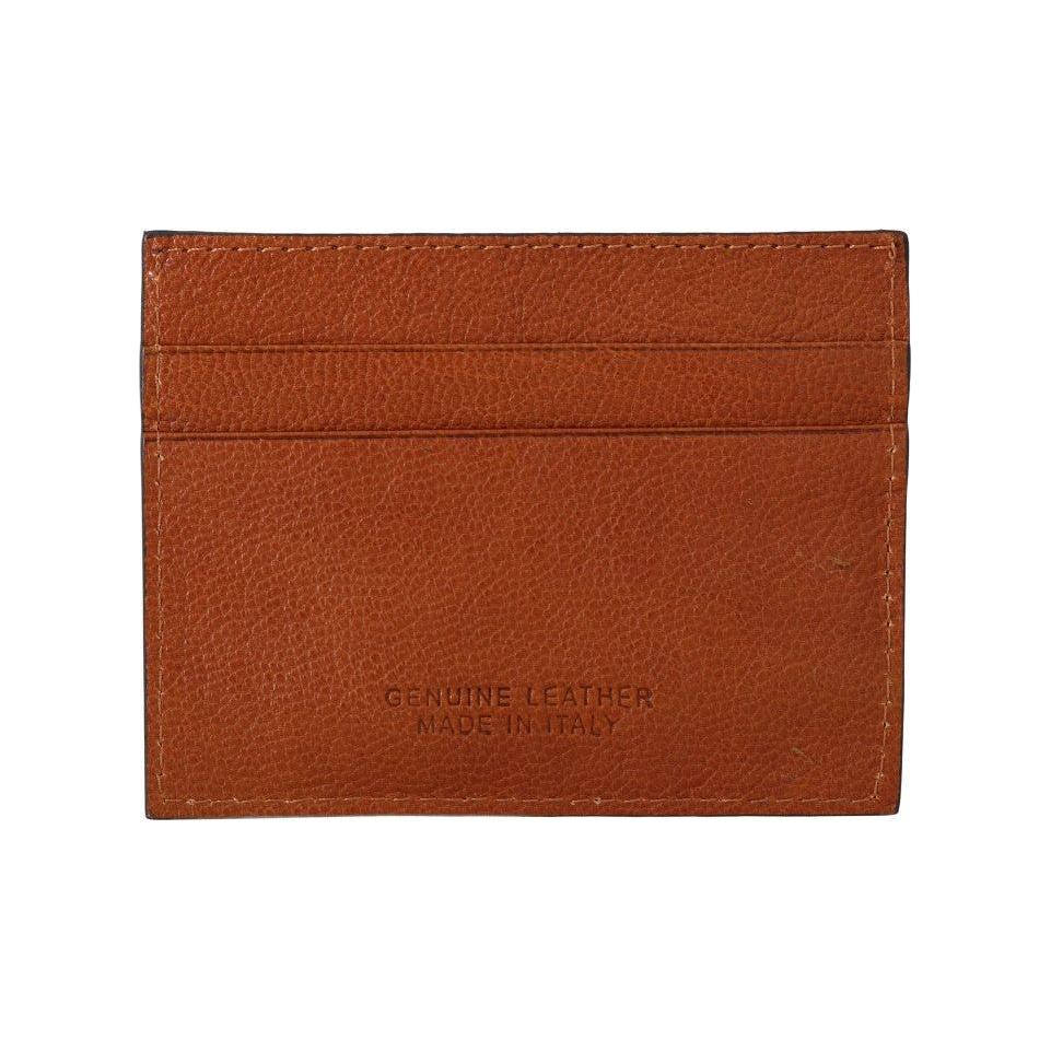 Billionaire Italian Couture Elegant Men's Leather Wallet in Brown Wallet Billionaire Italian Couture