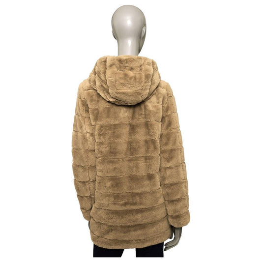 Baldinini Trend Beige Polyester Women Coat Baldinini Trend