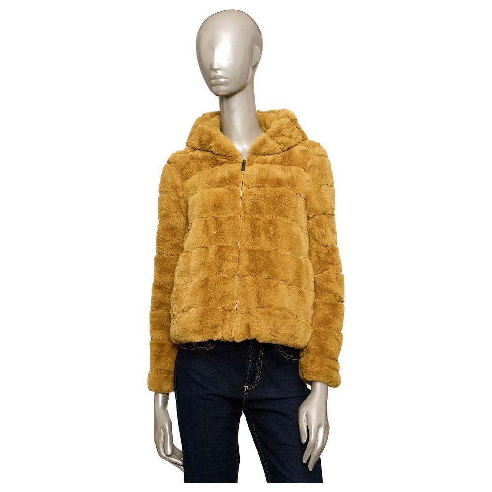 Baldinini Trend Yellow Polyester Women Jacket Baldinini Trend