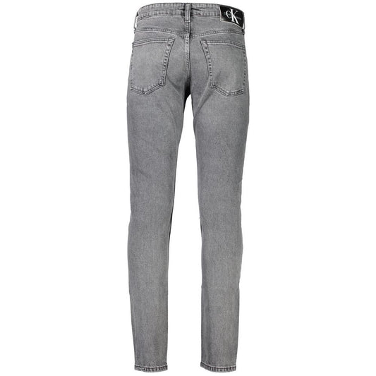 Calvin Klein Gray Cotton Jeans & Pant Calvin Klein