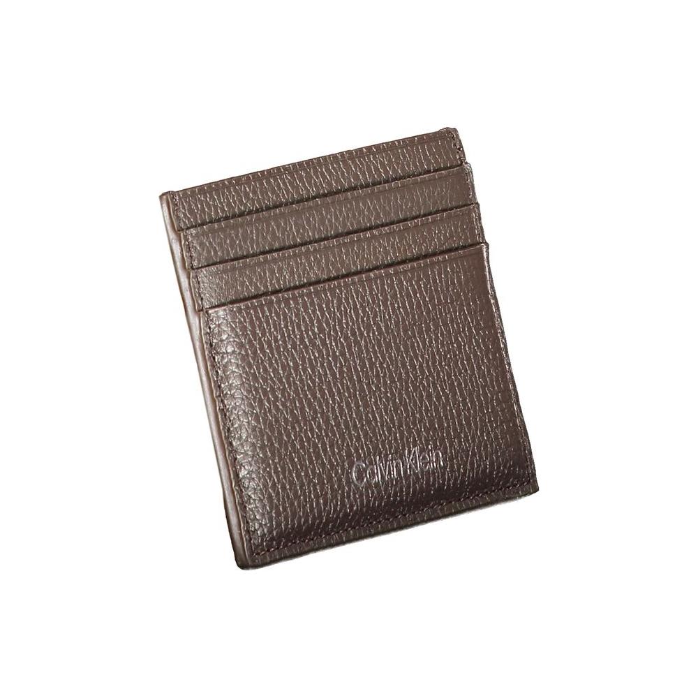 Calvin Klein Brown Leather Wallet Calvin Klein