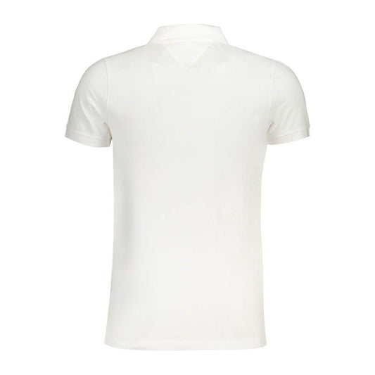 Tommy Hilfiger White Cotton Polo Shirt Tommy Hilfiger