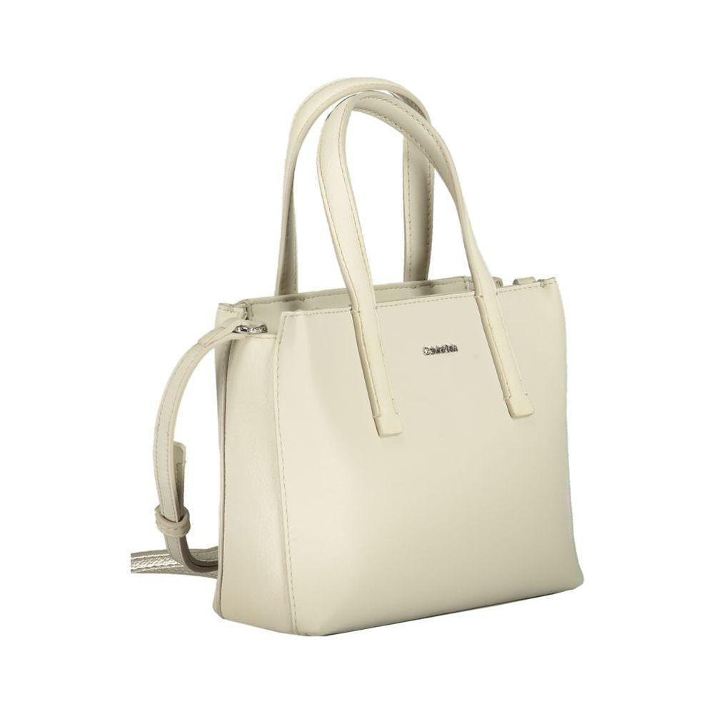 Calvin Klein Beige Polyester Handbag Calvin Klein