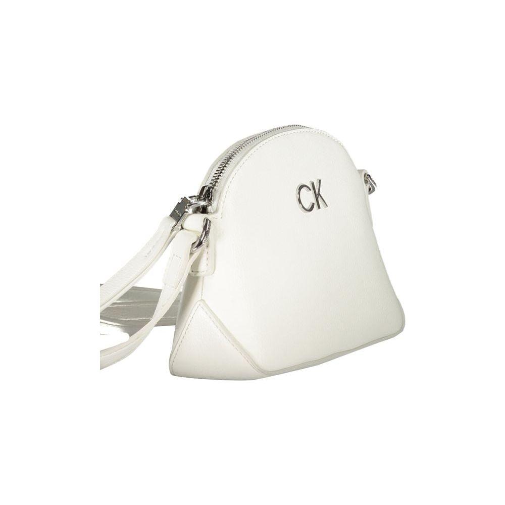 Calvin Klein White Polyethylene Handbag