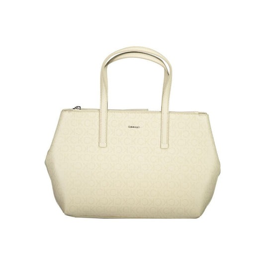 Calvin Klein Beige Polyester Handbag Calvin Klein