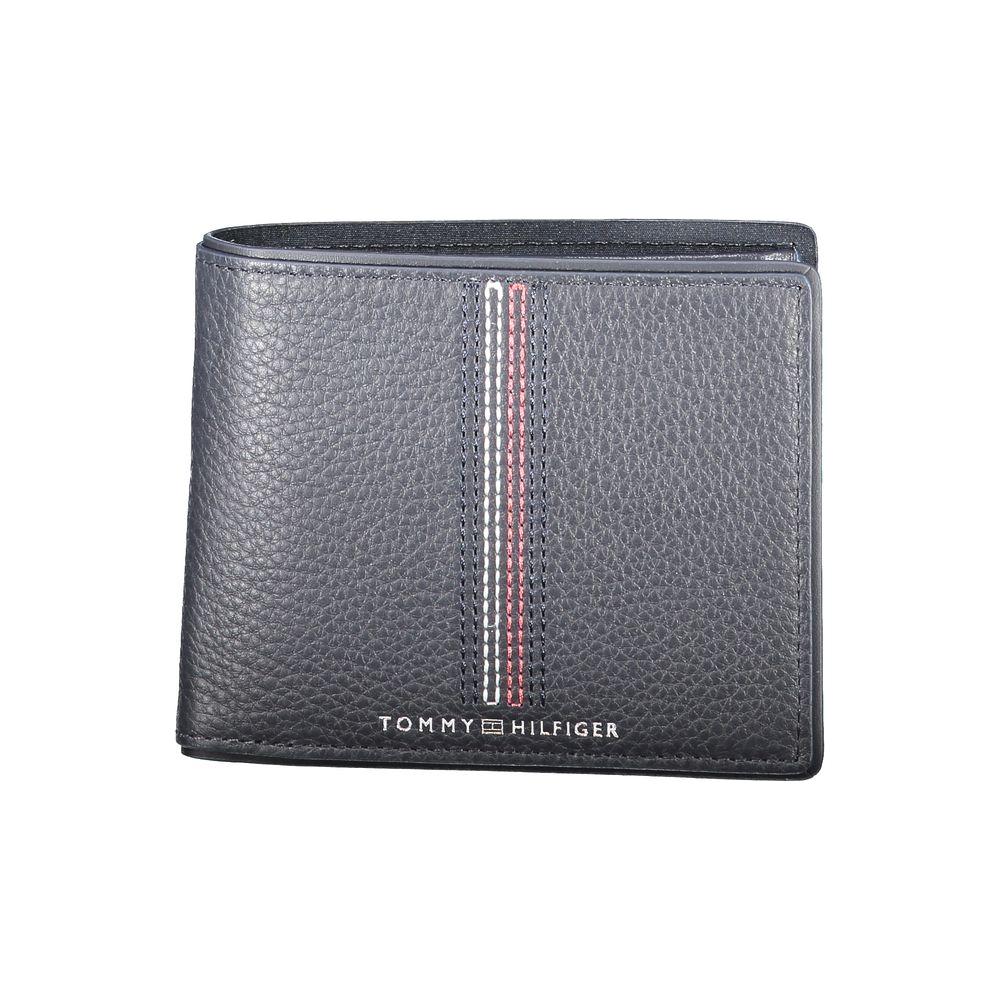 Tommy Hilfiger Blue Leather Wallet Tommy Hilfiger