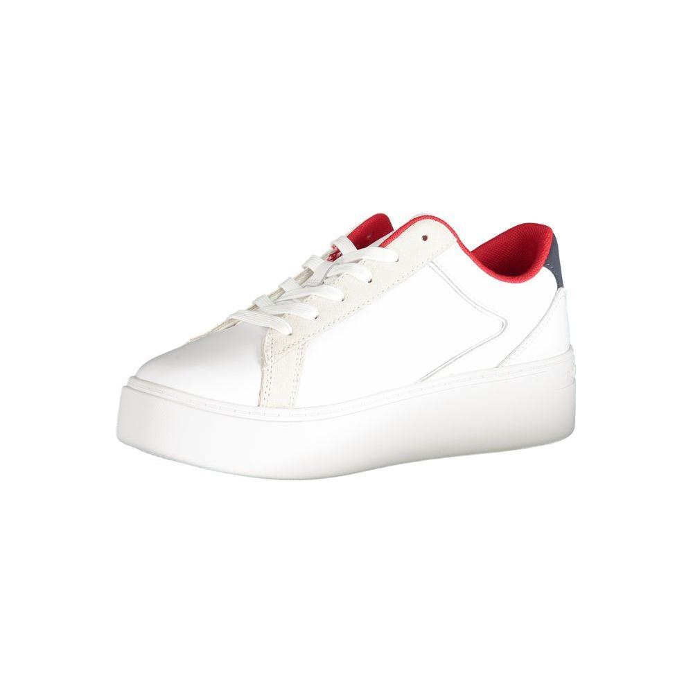 Tommy Hilfiger White Polyester Sneaker