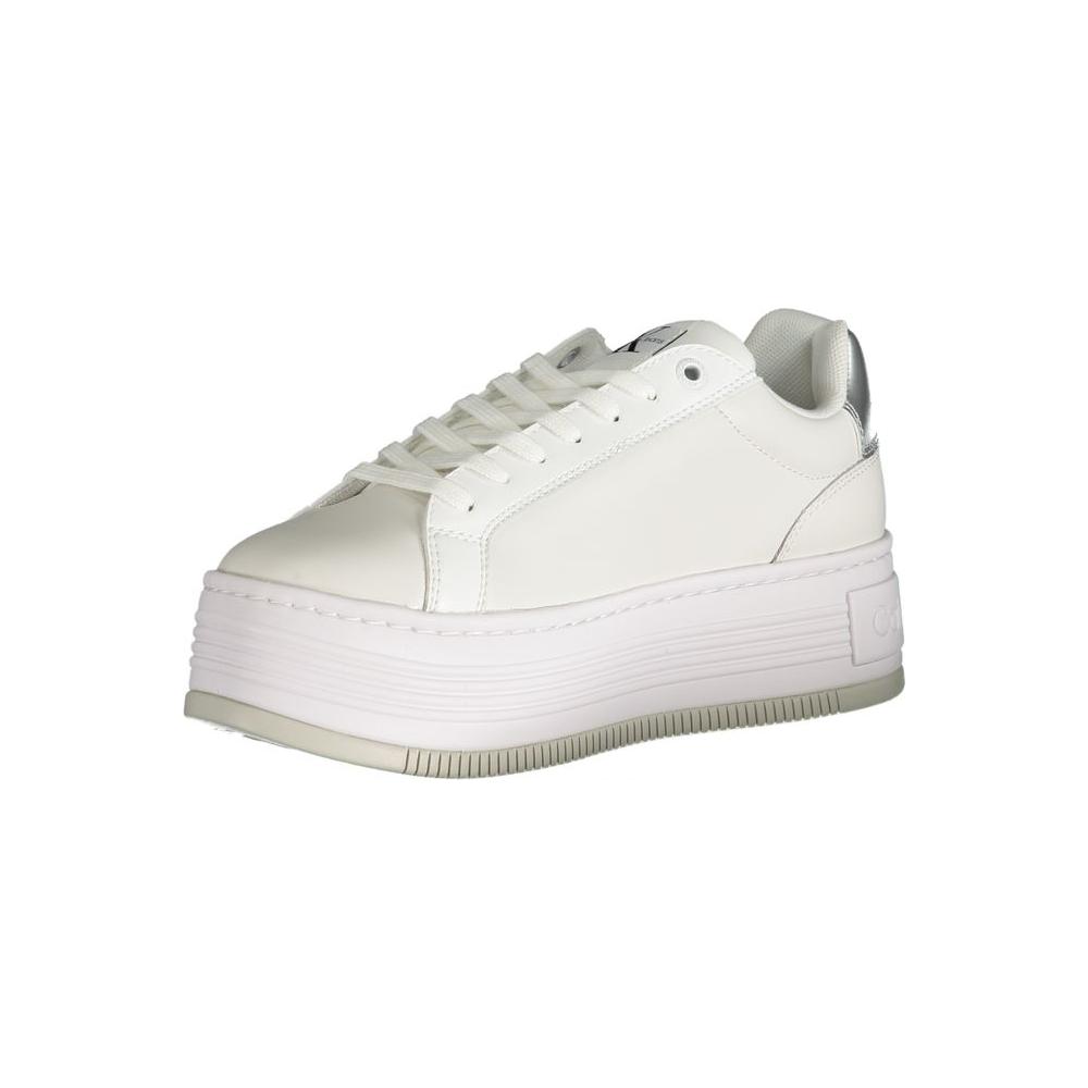 Calvin Klein White Polyester Sneaker