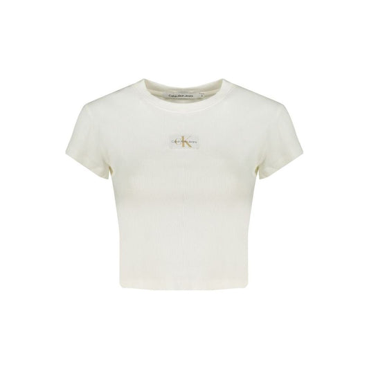 Calvin Klein White Cotton Tops & T-Shirt Calvin Klein