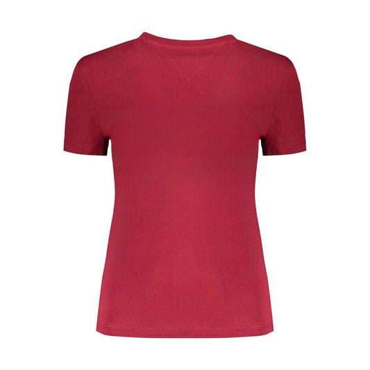 Tommy Hilfiger Red Cotton Tops & T-Shirt Tommy Hilfiger