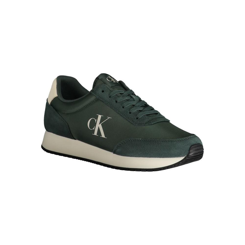 Calvin Klein Green Polyester Men Sneaker Calvin Klein