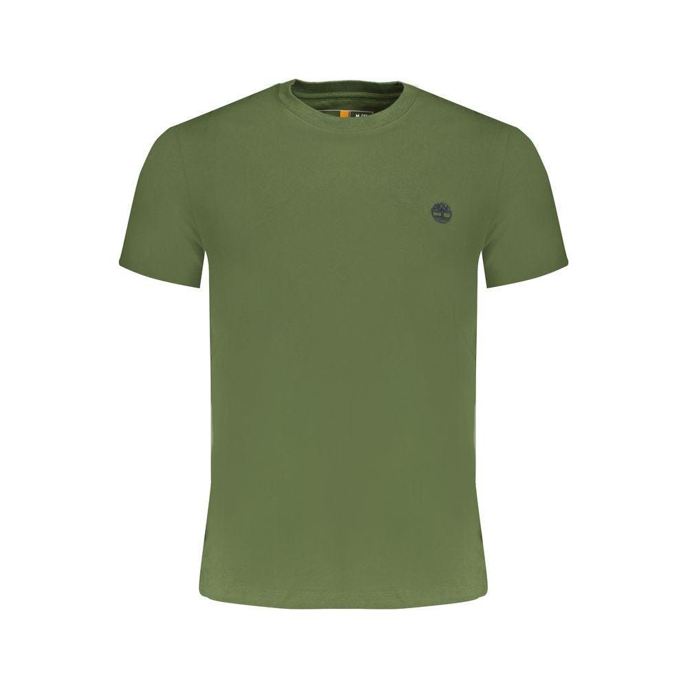 Timberland Green Cotton Men T-Shirt Timberland