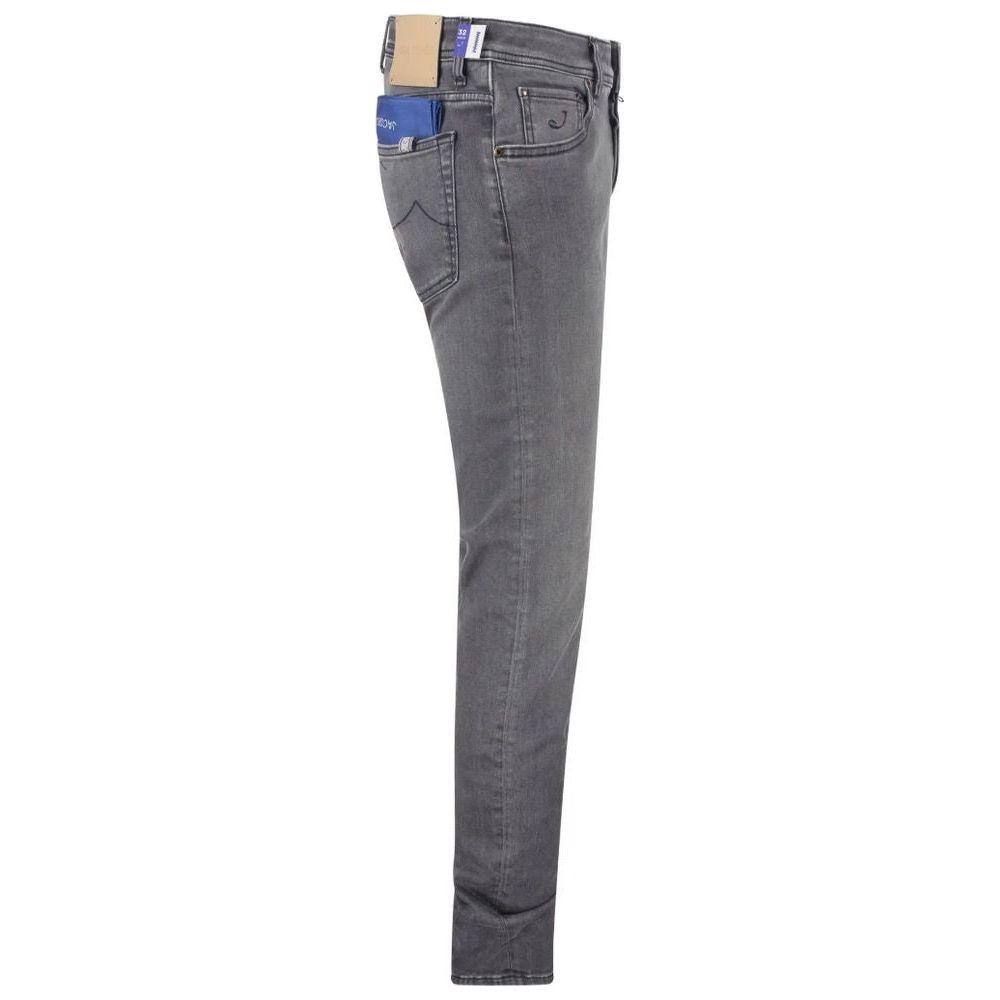 Jacob Cohen Gray Cotton Jeans & Pant Jacob Cohen