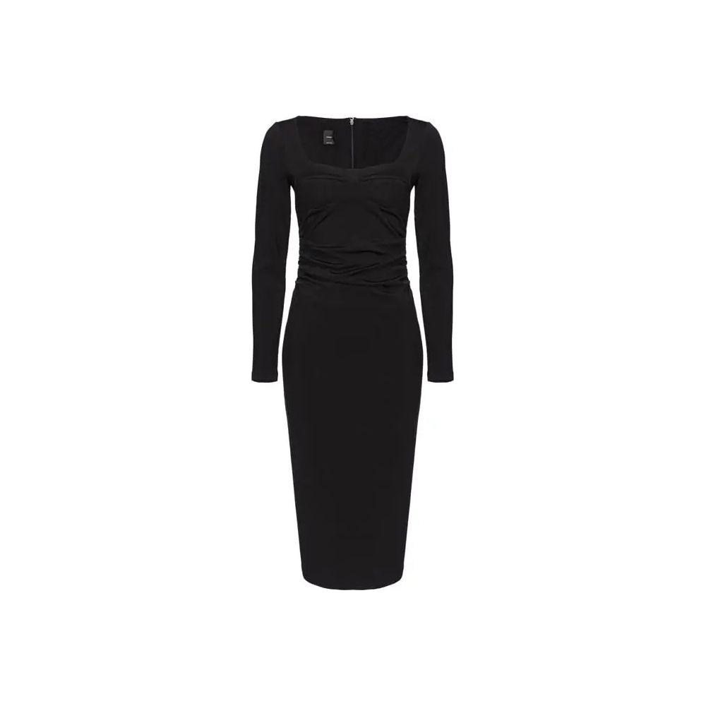 PINKO Black Viscose Dress PINKO