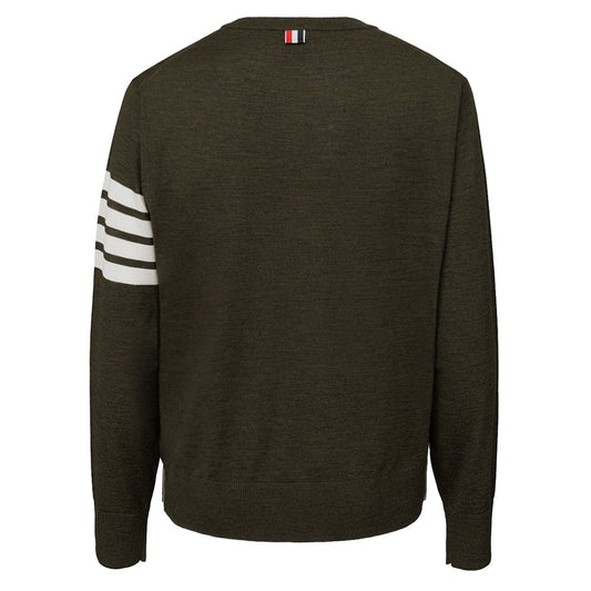 Thom Browne Green Wool Sweater Thom Browne