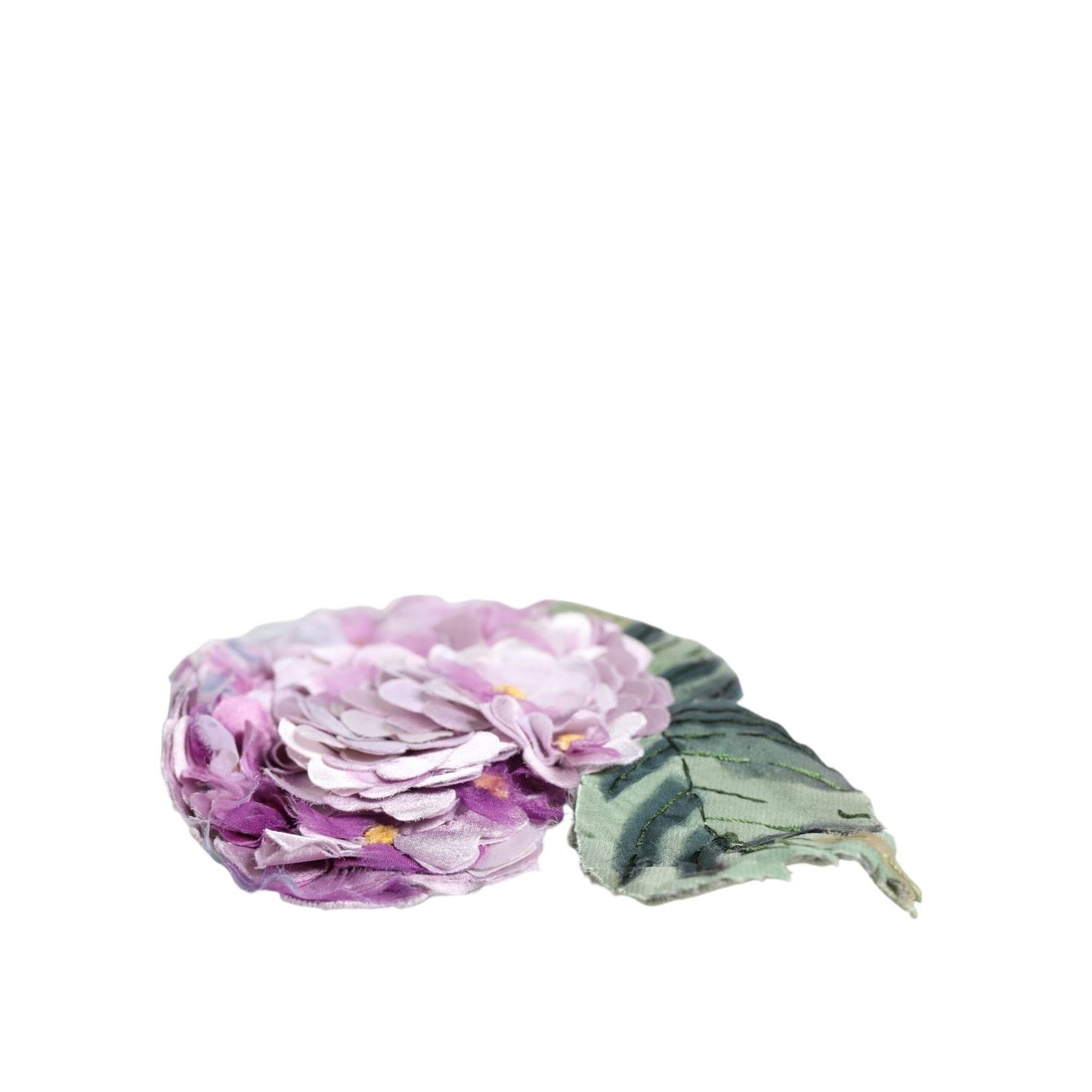 Dolce & Gabbana Multicolor Hydrangea Gold Brass Pin Brooch