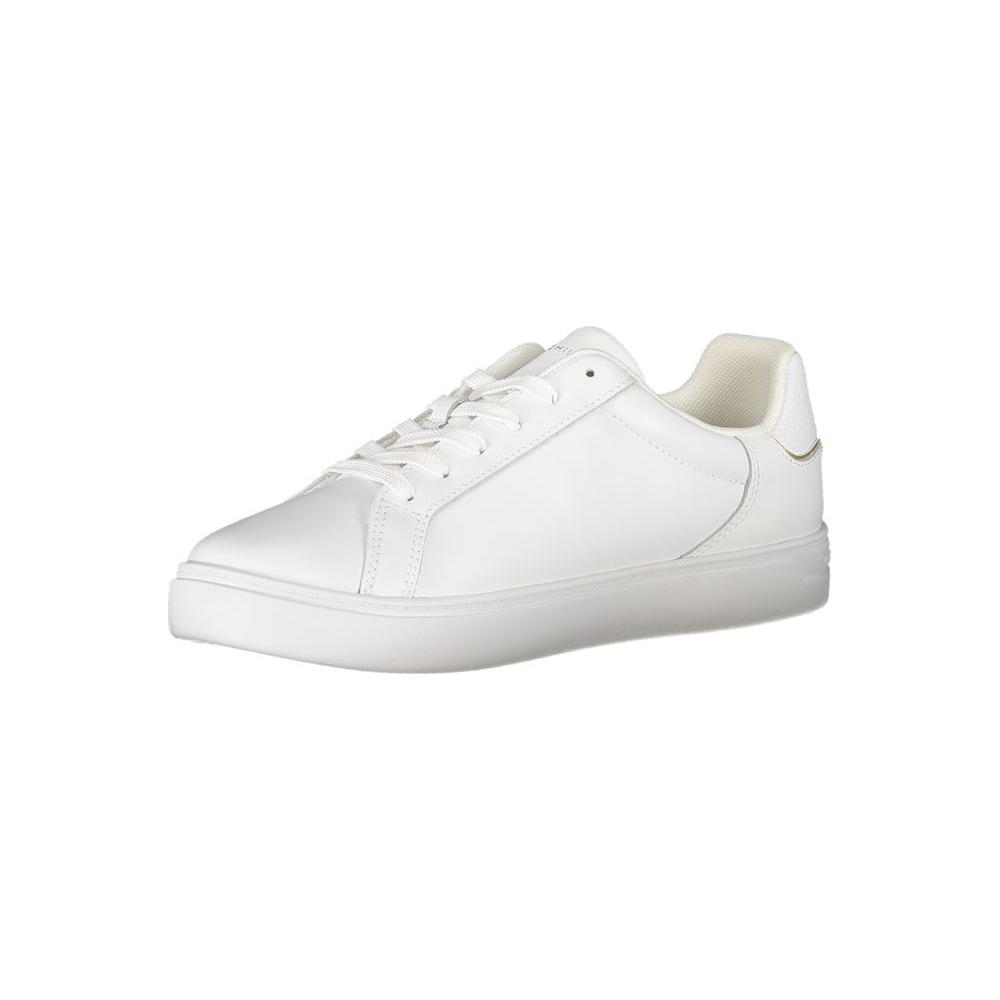 Tommy Hilfiger White Leather Women Sneaker Tommy Hilfiger