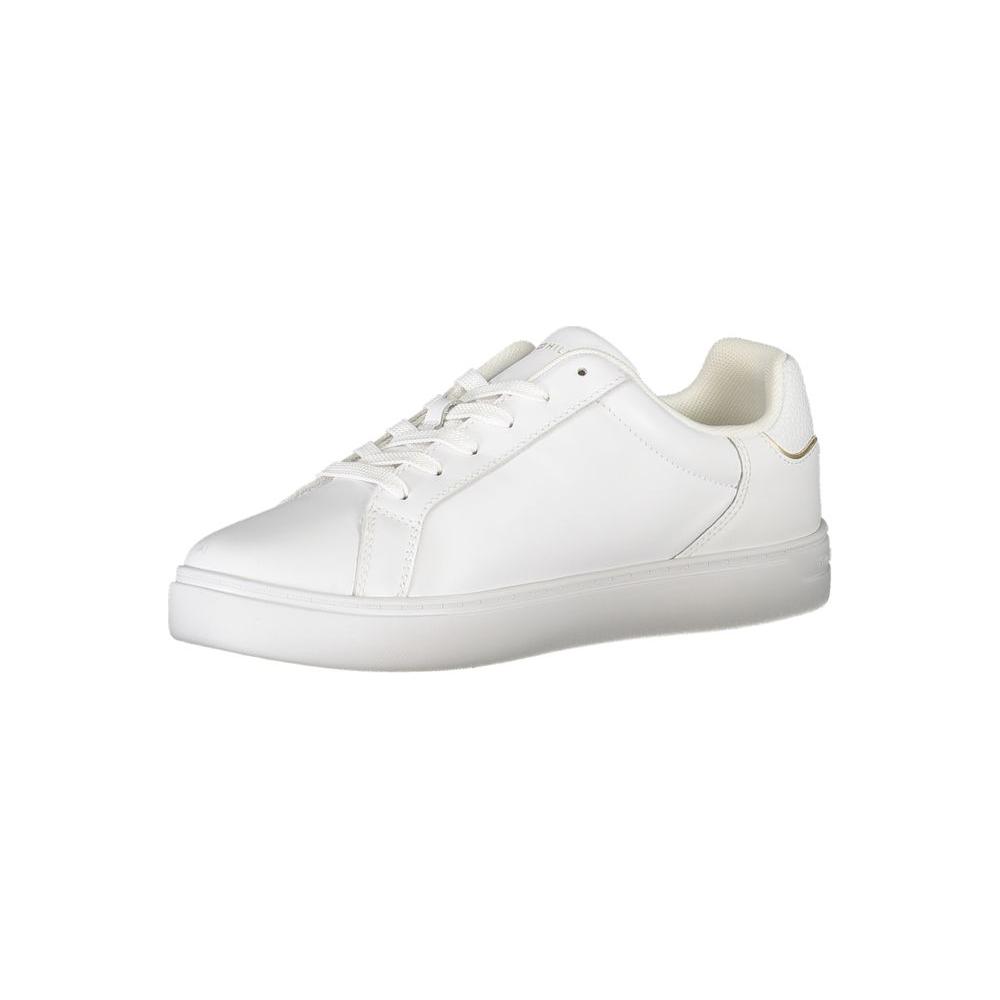 Tommy Hilfiger White Leather Women Sneaker Tommy Hilfiger