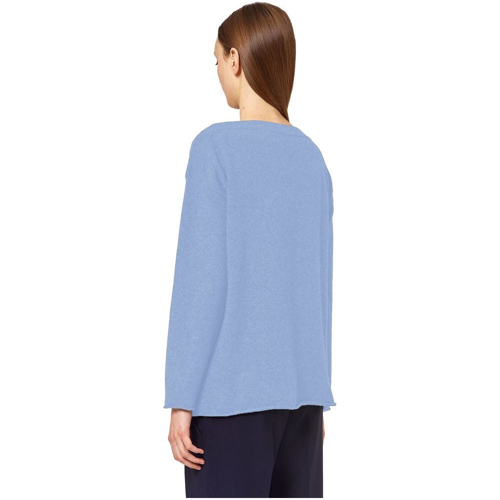 Alpha Studio Light Blue Cashmere Sweater Alpha Studio