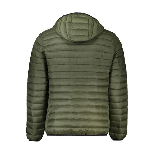 Cavalli Class Green Polyamide Men Jacket Cavalli Class