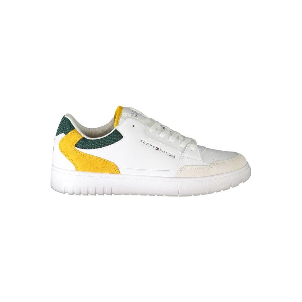 Tommy Hilfiger White Polyethylene Men Sneaker Tommy Hilfiger