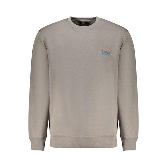 Lee Gray Cotton Men Sweater Lee