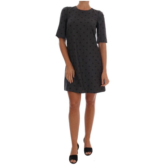 Dolce & Gabbana Chic Polka Dotted Wool Dress Dolce & Gabbana