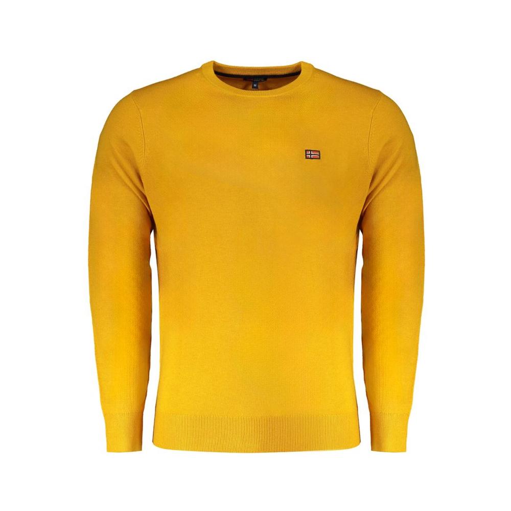 Norway 1963 Yellow Wool Men Sweater Norway 1963