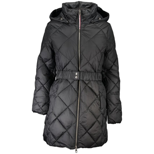 Tommy Hilfiger Black Polyester Jackets & Coat Tommy Hilfiger