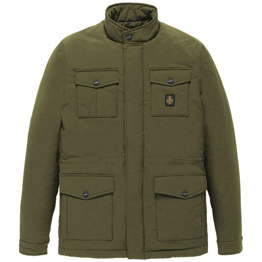 Refrigiwear Green Nylon Men Jacket Refrigiwear