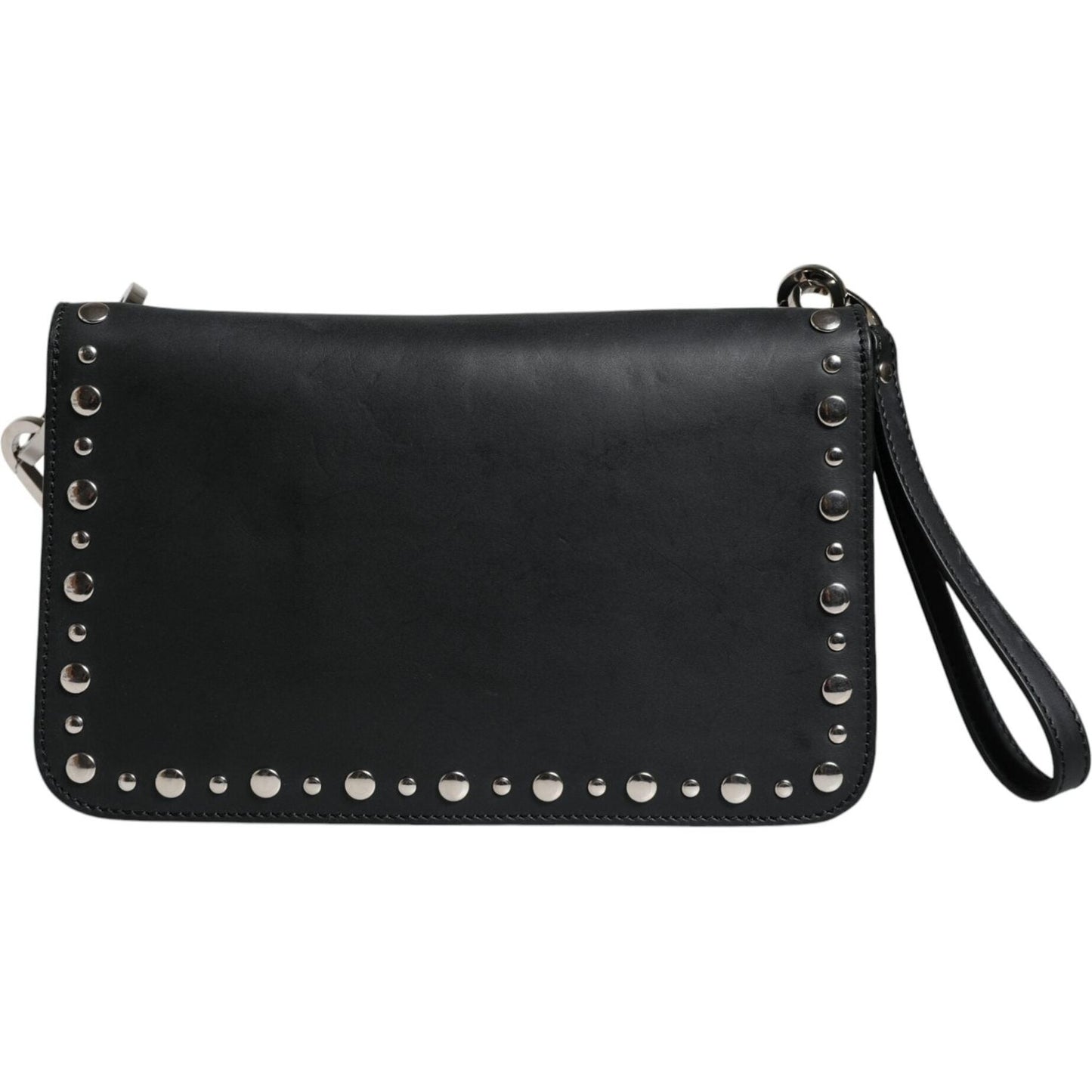 Dolce & Gabbana Black Small Leather Studded Shoulder Crossbody Bag Dolce & Gabbana