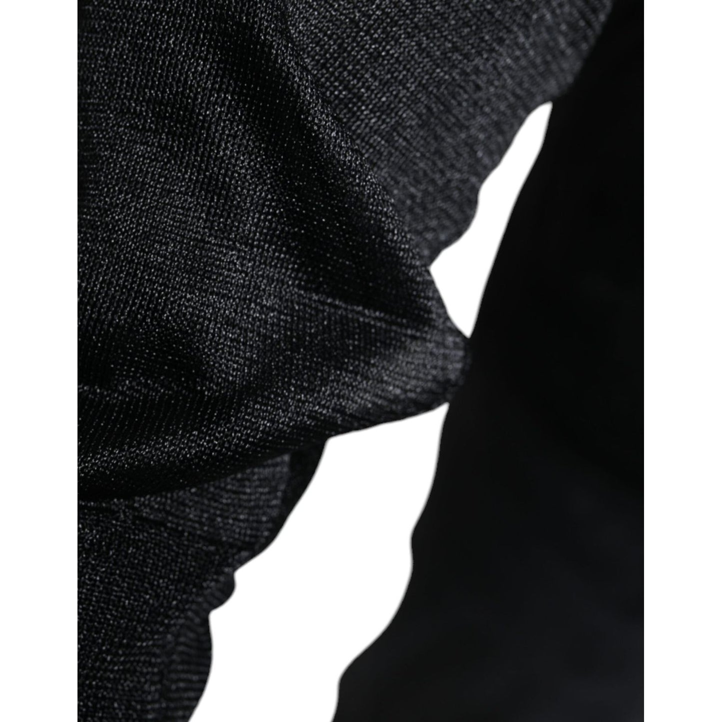 Dolce & Gabbana Black Polyester Pullover Sweatshirt Sweater