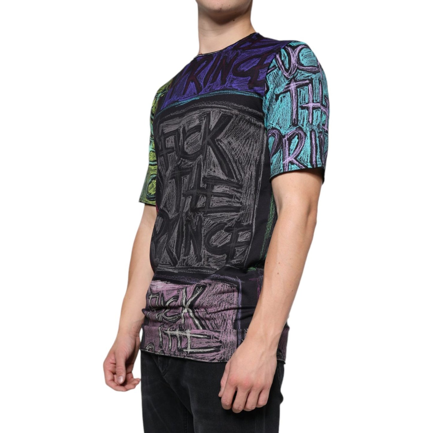 Dolce & Gabbana Multicolor Graphic Print Cotton T-shirt Dolce & Gabbana