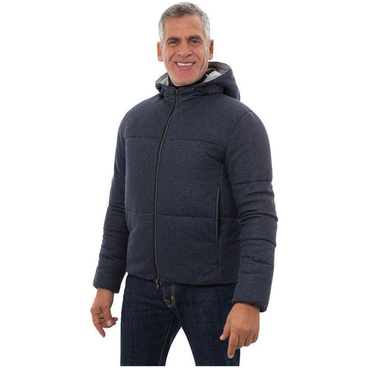 Herno Navy Blue Cotton Jacket Herno