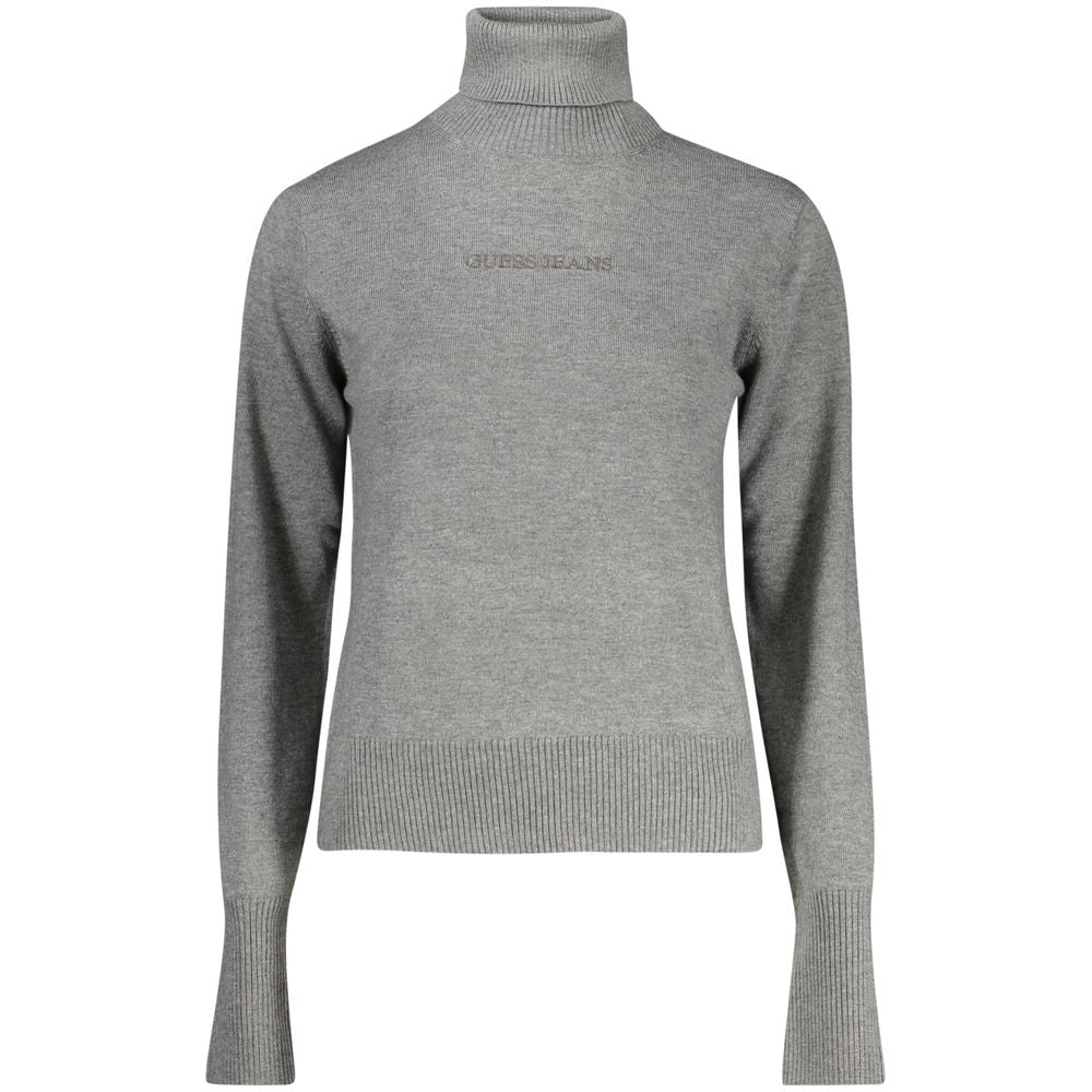 Guess Jeans Gray Polyester Sweater Guess Jeans