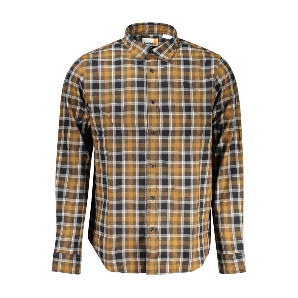 Timberland Brown Cotton Shirt Timberland